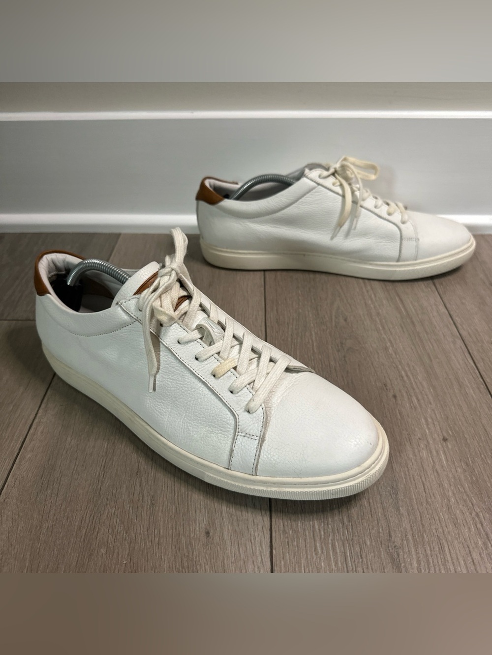Allen Edmonds "COURTSIDE" Men's Size 11.5  Low-Top Leather Sneakers White